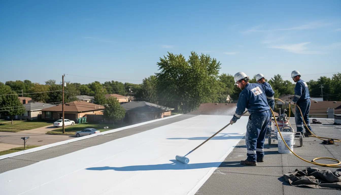Commercial roof coating in Slickville, PA near me